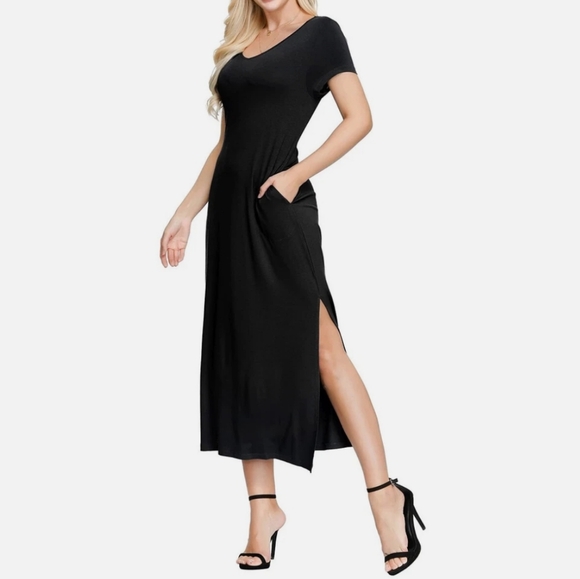 Ink+Ivy Dresses & Skirts - INK+IVY Black Maxi Swing Dress - Size XL 🖤 NWT